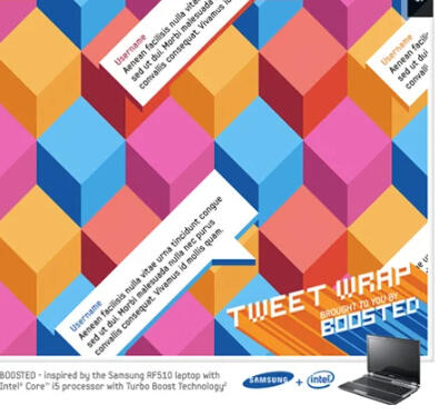 Samsung : Tweetwrap stunt : Barbarian : Copywriter